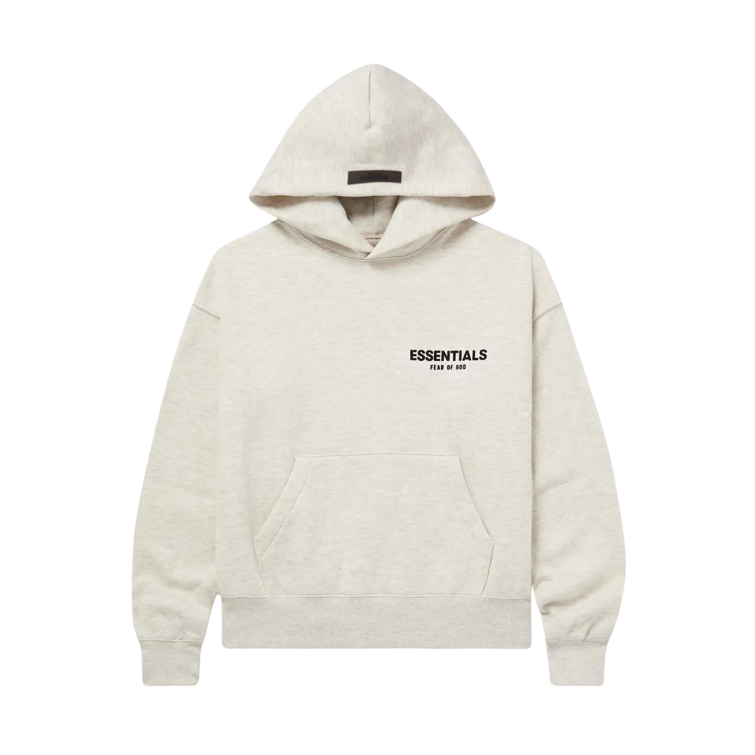 Fear of God ESSENTIALS Kids Light Heather Oatmeal Hoodie SS22 Hype Locker UK