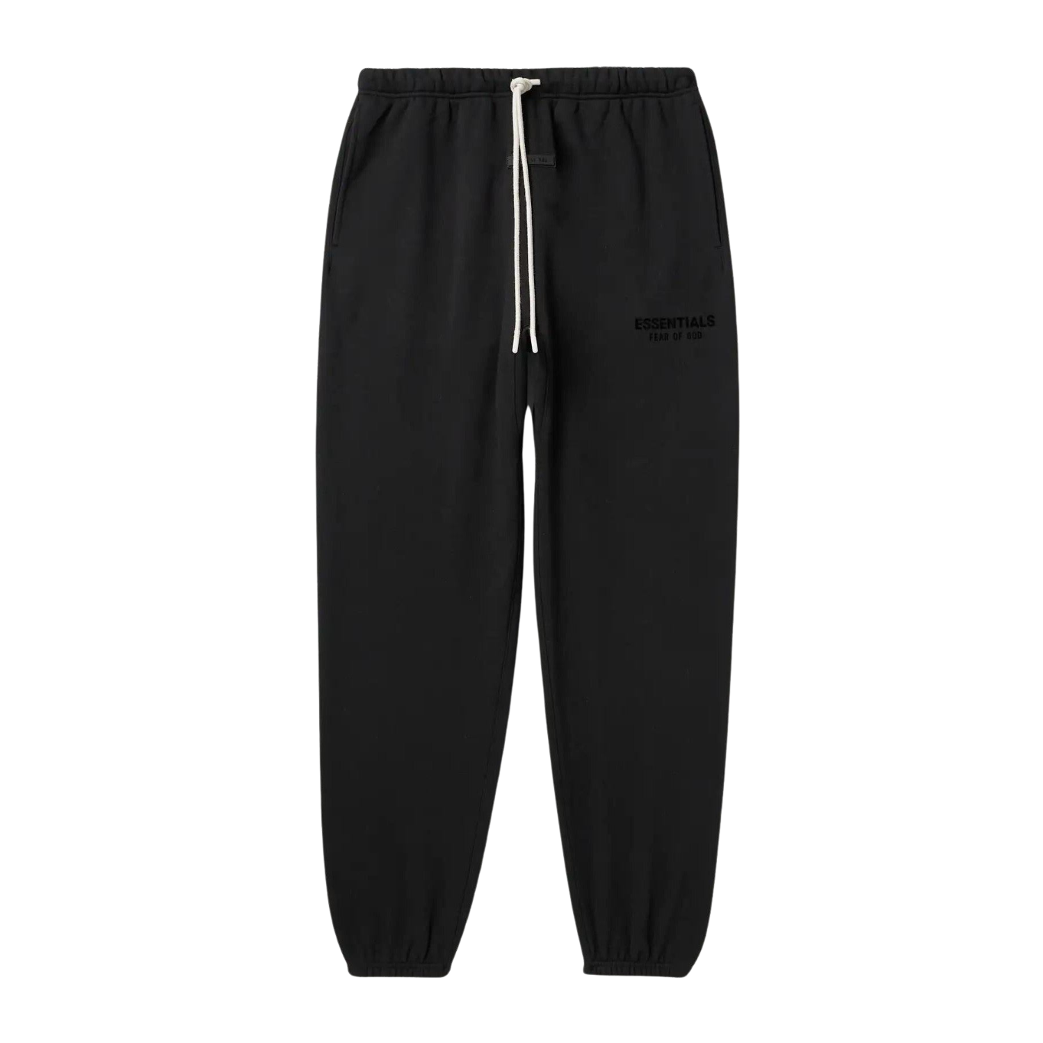 Fear of God ESSENTIALS Jet Black Sweatpants FW23 Hype Locker UK