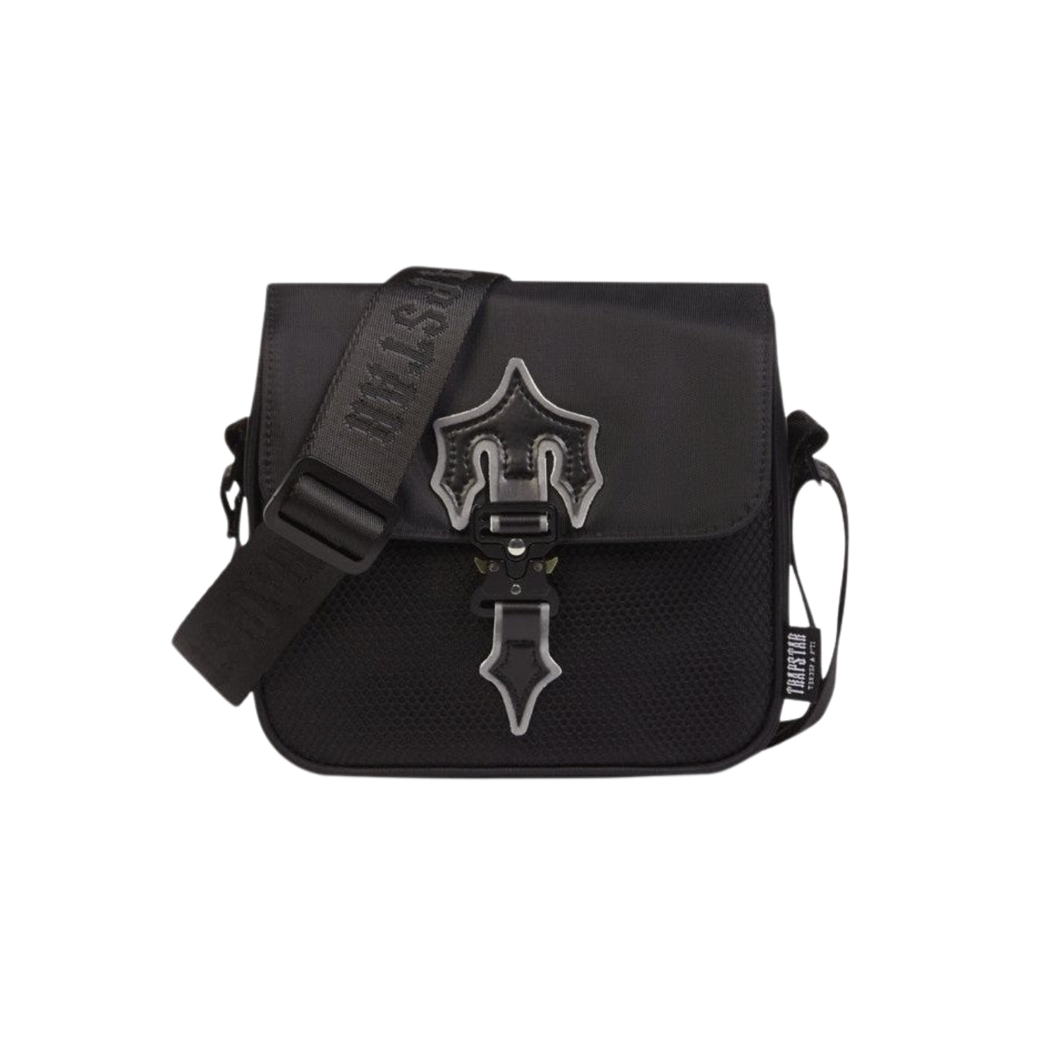 TRAPSTAR IRONGATE T CROSS-BODY BAG - BLACK / REFLECTIVE – Hype