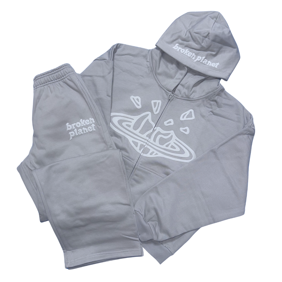 Broken Planet Gunmetal Grey Zip Up Tracksuit | Hype Locker UK