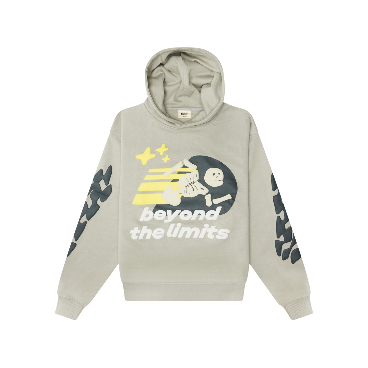 Broken Planet 'Beyond The Limits' Stone Grey Hoodie | Hype Locker UK