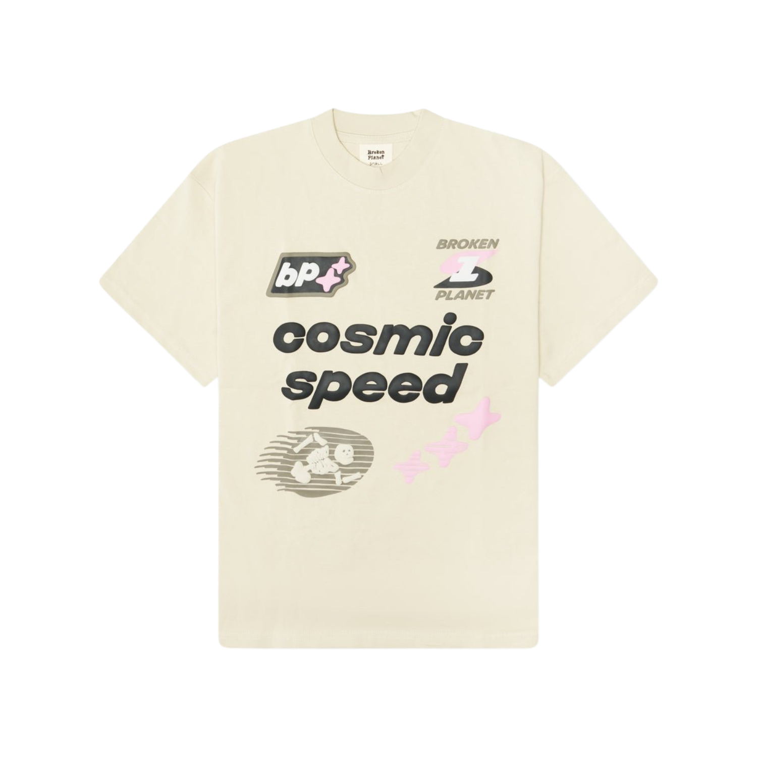 Broken Planet 'Cosmic Speed' Bone White T-Shirt – Hype Locker UK