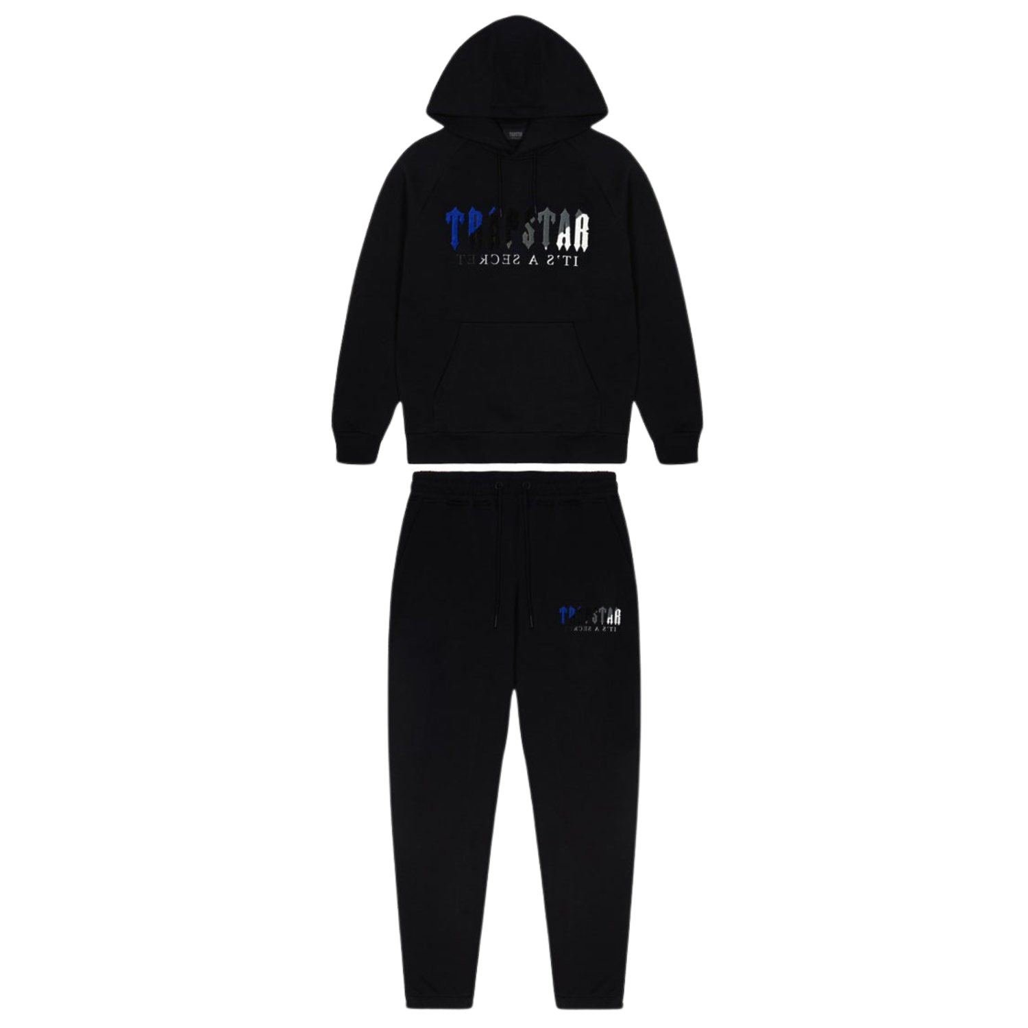 Black trapstar tracksuit online