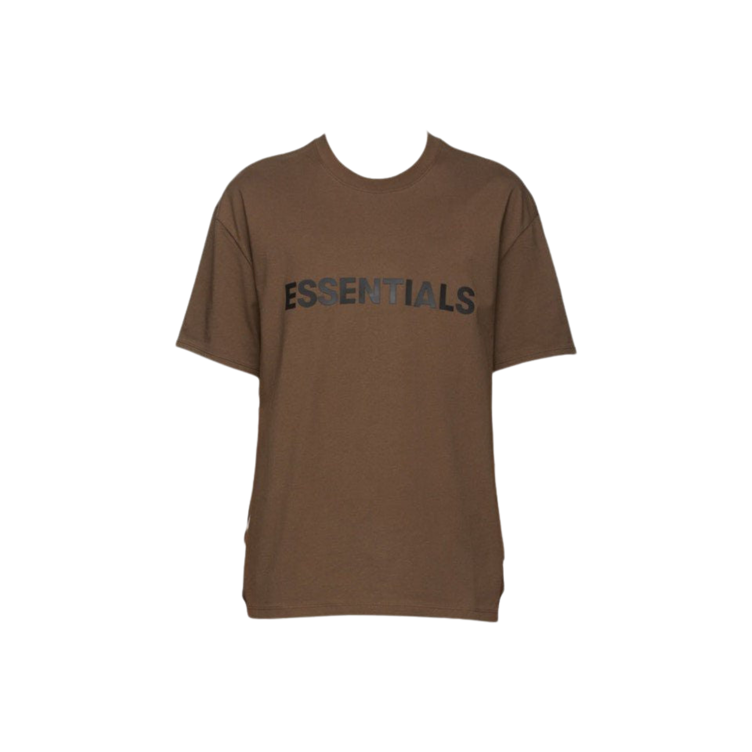 Fear of God ESSENTIALS Brown Front Logo T-Shirt Hype Locker UK