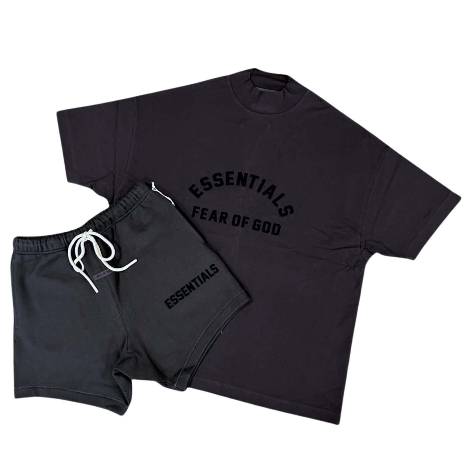 Fear of God ESSENTIALS - Jet Black Short Set | Hype Locker UK