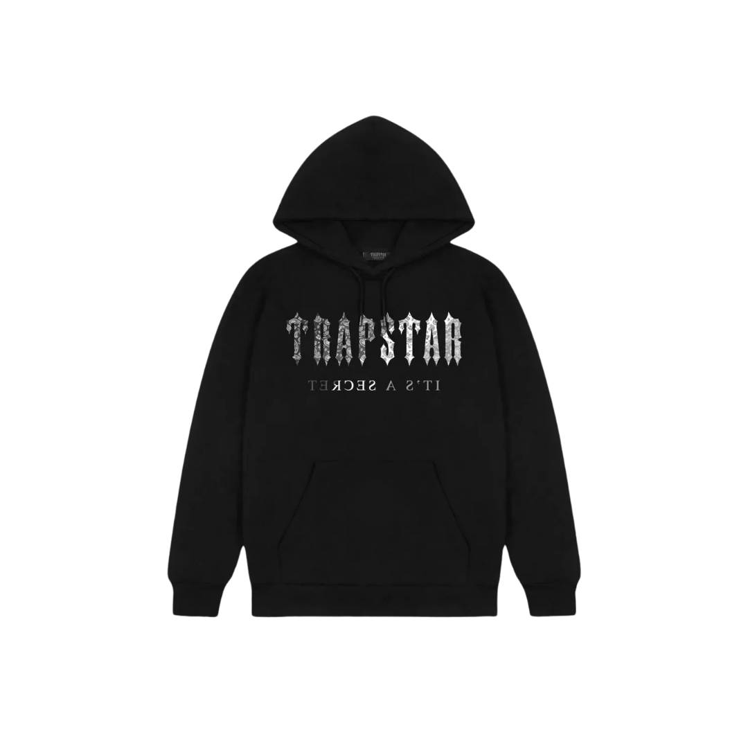Trapstar Decoded Paisley Monochrome Edition Hoodie - Black | Hype