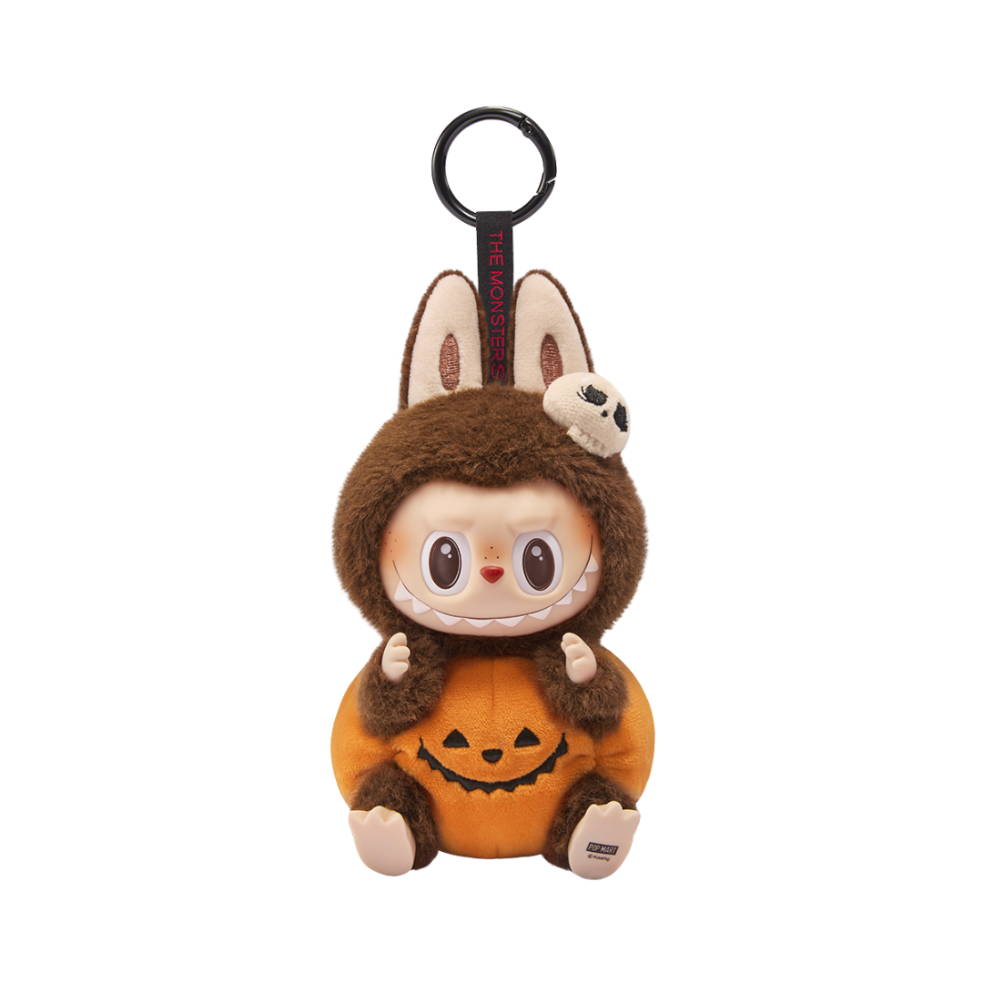 Pop Mart Labubu Happy Halloween Party Sitting Pumpkin Vinyl Plush
