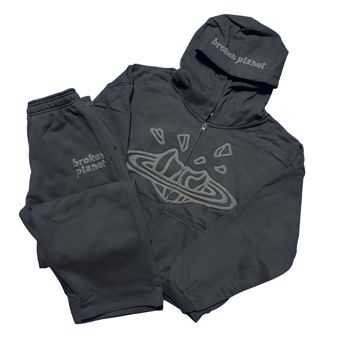 Broken Planet Midnight Black Zip Up Tracksuit | Hype Locker UK