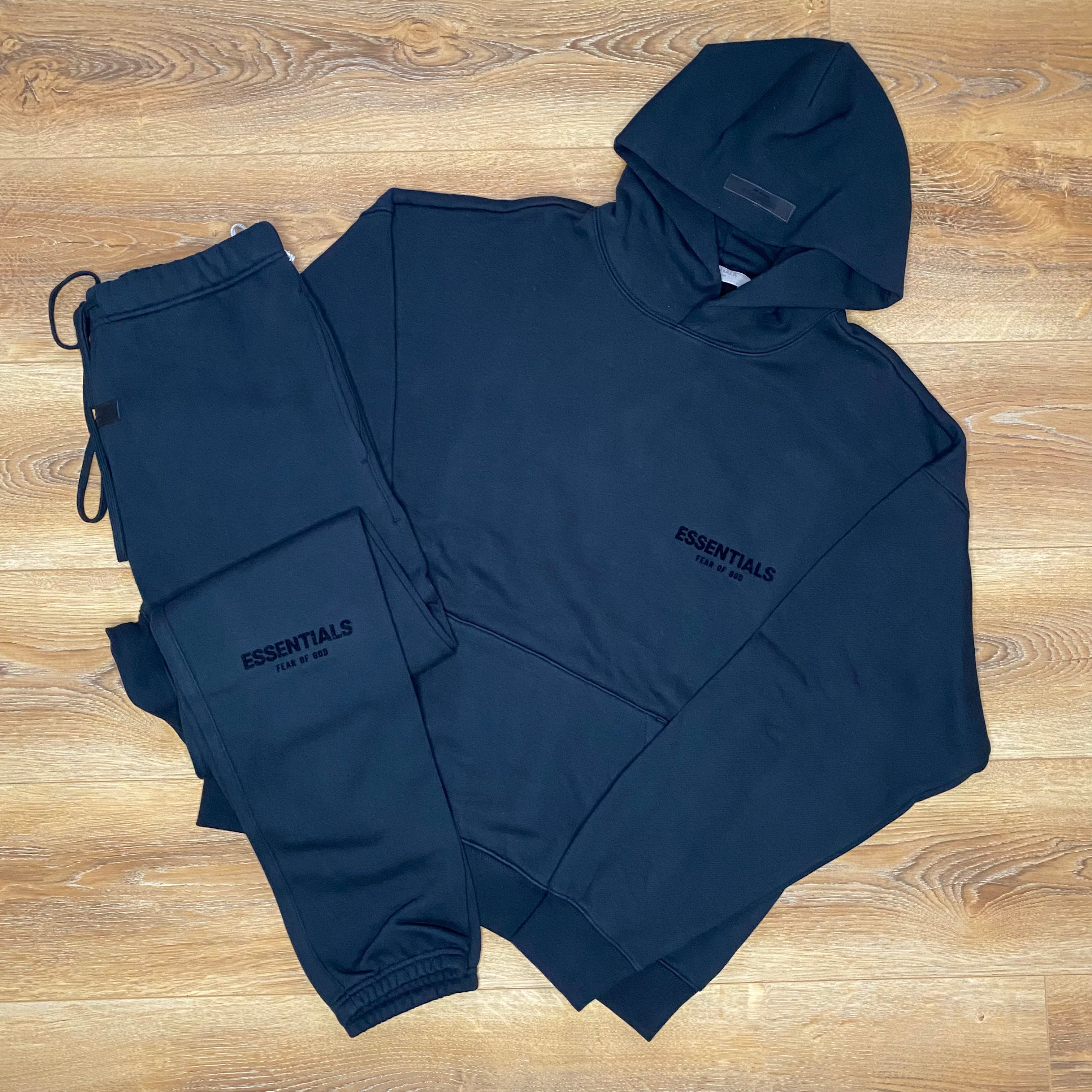 Fear of God ESSENTIALS - Black Full Tracksuit (SS22) | Hype Locker UK