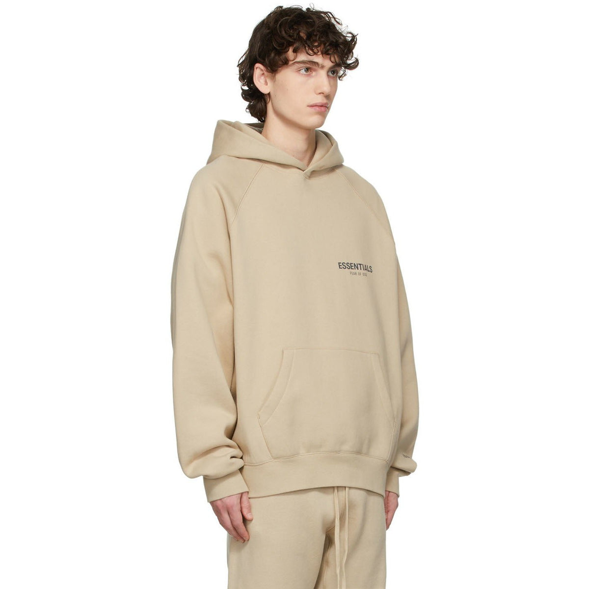 Fear of 2024 god hoodie beige