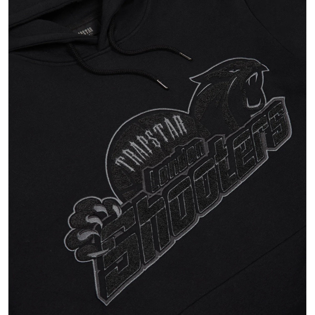 Trapstar Shooters Hooded Tracksuit Black Monochrome Edition Hype