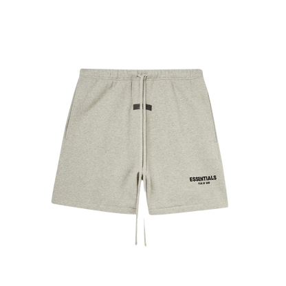 FEAR OF GOD ESSENTIALS HEATHER OATMEAL SHORTS (SS22) - Hype Locker UK