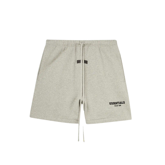 FEAR OF GOD ESSENTIALS HEATHER OATMEAL SHORTS (SS22) - Hype Locker UK