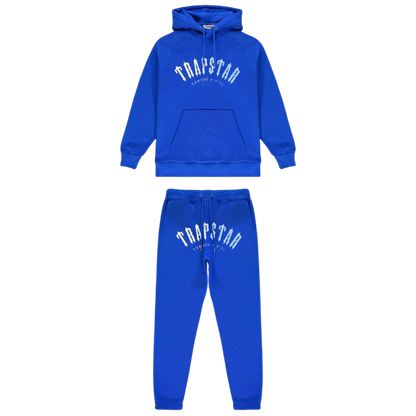 TRAPSTAR IRONGATE ARCH ITS A SECRET HOODED GEL TRACKSUIT - BLUE