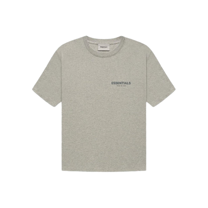 FEAR OF GOD ESSENTIALS HEATHER OATMEAL CORE COLLECTION T-SHIRT - Hype Locker UK