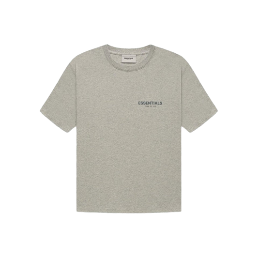 FEAR OF GOD ESSENTIALS HEATHER OATMEAL CORE COLLECTION T-SHIRT - Hype Locker UK