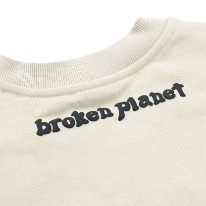 BROKEN PLANET 'FIND YOUR BALANCE' BONE WHITE CREWNECK