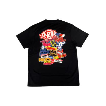 SYNA WORLD STICKER TEE BLACK