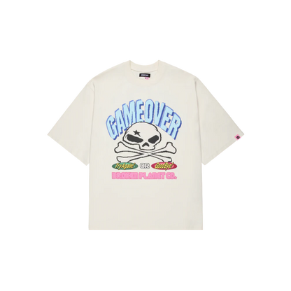 BROKEN PLANET 'GAME OVER' VANILLA WHITE T-SHIRT