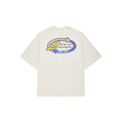 BROKEN PLANET 'GAME OVER' VANILLA WHITE T-SHIRT