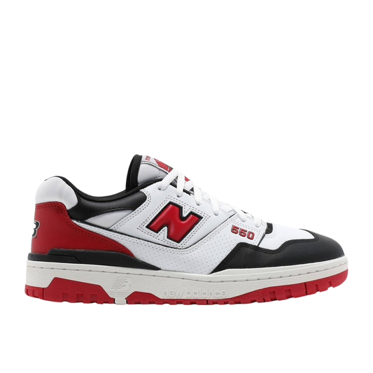 NEW BALANCE 550 WHITE RED BLACK