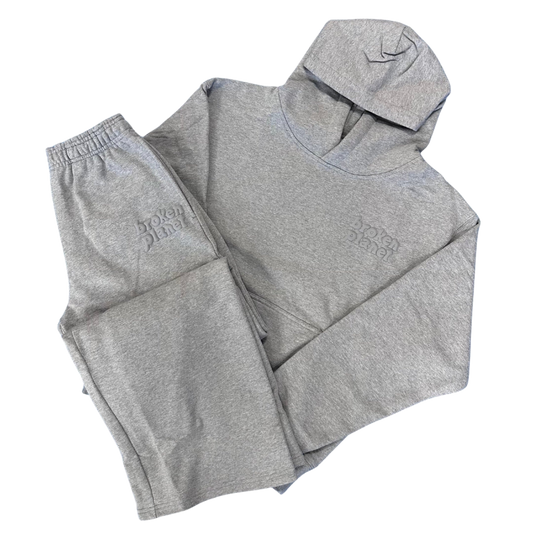 BROKEN PLANET BASICS HEATHER GREY TRACKSUIT