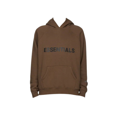 FEAR OF GOD ESSENTIALS BROWN PULLOVER HOODIE - Hype Locker UK