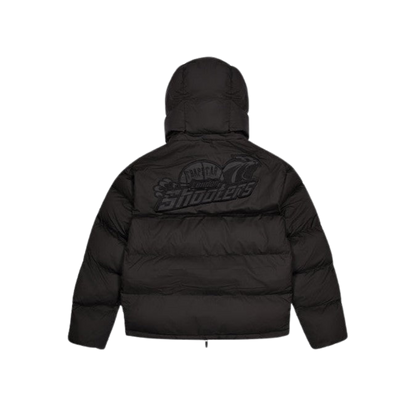 TRAPSTAR SHOOTERS HOODED PUFFER JACKET - BLACKOUT / REFLECTIVE