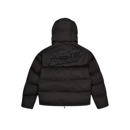 TRAPSTAR SHOOTERS HOODED PUFFER JACKET - BLACKOUT / REFLECTIVE