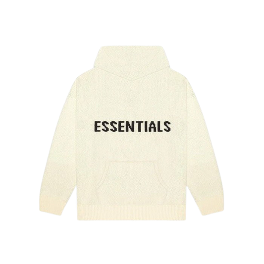 FEAR OF GOD ESSENTIALS BUTTERCREAM KNIT HOODIE - Hype Locker UK