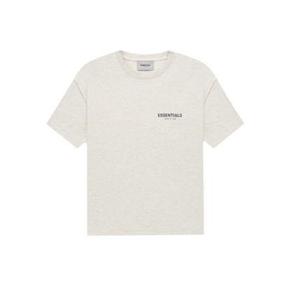 FEAR OF GOD ESSENTIALS LIGHT HEATHER OATMEAL CORE COLLECTION T-SHIRT - Hype Locker UK