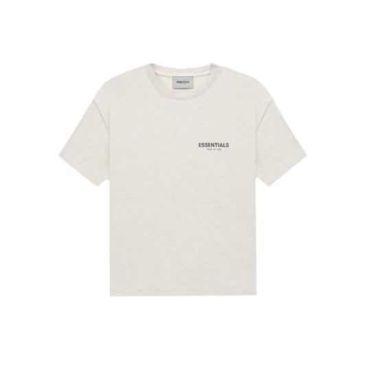 FEAR OF GOD ESSENTIALS LIGHT HEATHER OATMEAL CORE COLLECTION T-SHIRT - Hype Locker UK