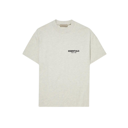 FEAR OF GOD ESSENTIALS LIGHT HEATHER OATMEAL T-SHIRT (SS22) - Hype Locker UK