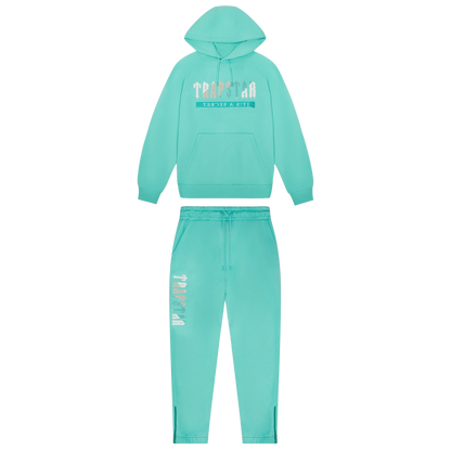 TRAPSTAR CHENILLE DECODED 2.0 HOODED TRACKSUIT - TEAL