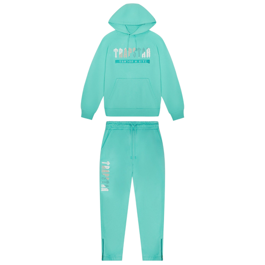 TRAPSTAR CHENILLE DECODED 2.0 HOODED TRACKSUIT - TEAL