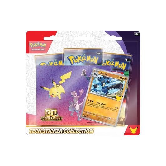 POKÉMON TCG 30TH CELEBRATION TECH STICKER COLLECTION (LUCARIO)