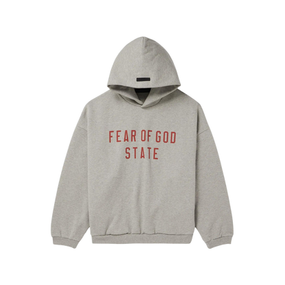 FEAR OF GOD ESSENTIALS DARK HEATHER STATE HOODIE