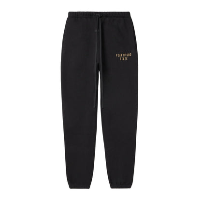 FEAR OF GOD ESSENTIALS BLACK STATE TRACKSUIT