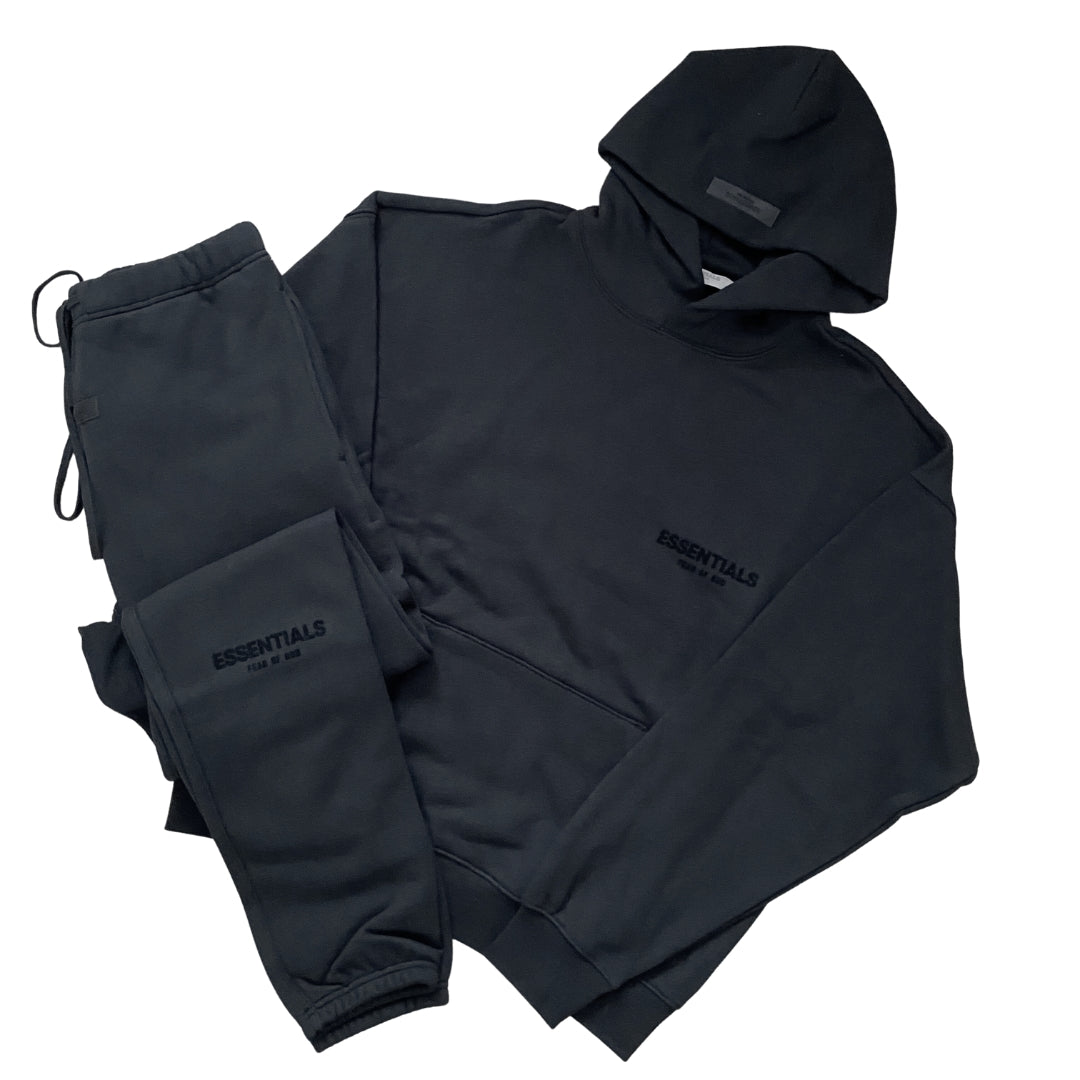 FEAR OF GOD ESSENTIALS BLACK TRACKSUIT (SS22)