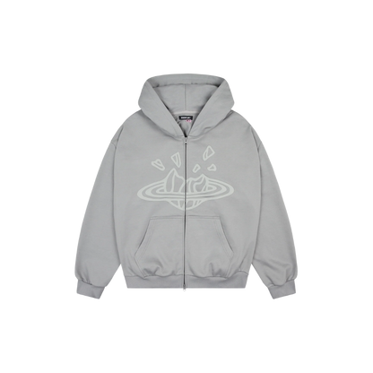Broken Planet Gunmetal Grey Zip Up Hoodie | Hype Locker UK Broken Planet Gunmetal Grey Zip Up Hoodie | Hype Locker UK