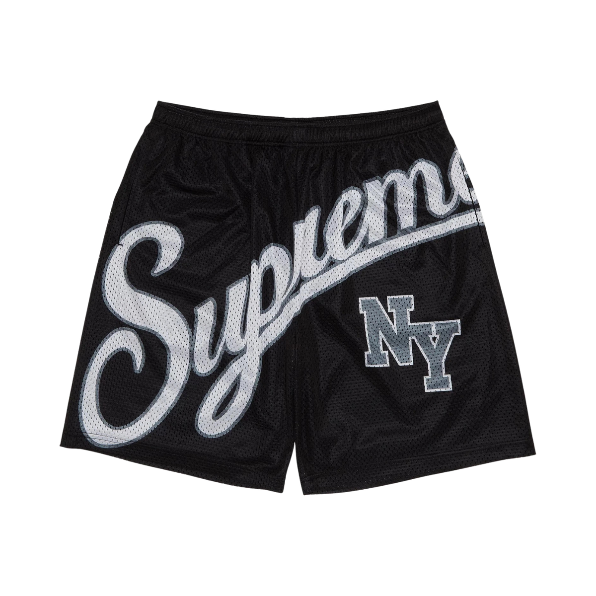 Supreme Big Script Mesh Shorts - Black | Hype Locker UK