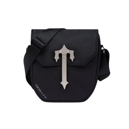 TRAPSTAR COBRA T BAG - BLACK / SILVER