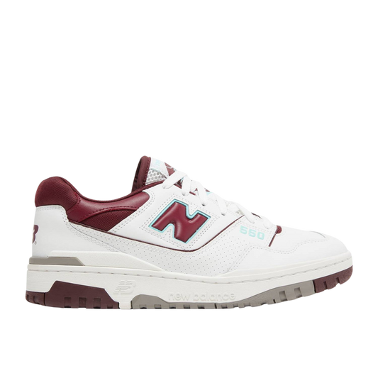 NEW BALANCE 550 BURGUNDY TURQUOISE