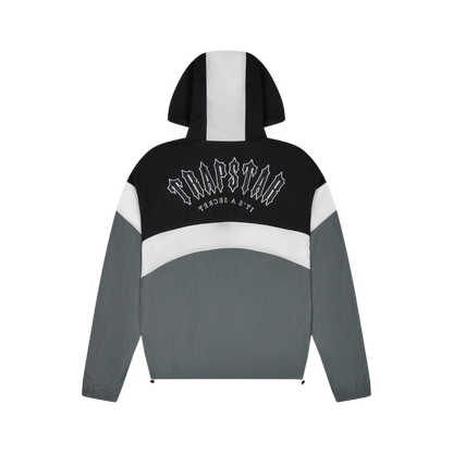 TRAPSTAR IRONGATE METAL BADGE WINDBREAKER JACKET - BLACK