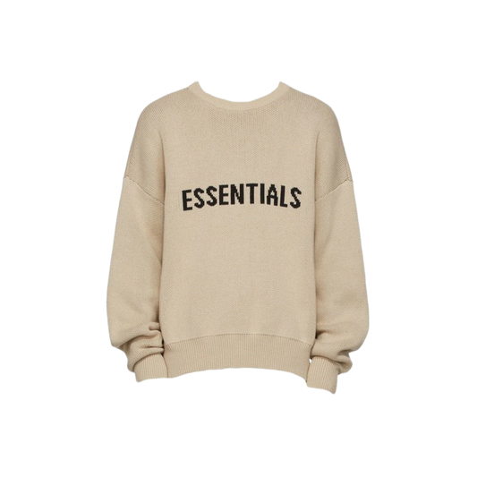 FEAR OF GOD ESSENTIALS LINEN KNIT SWEATSHIRT