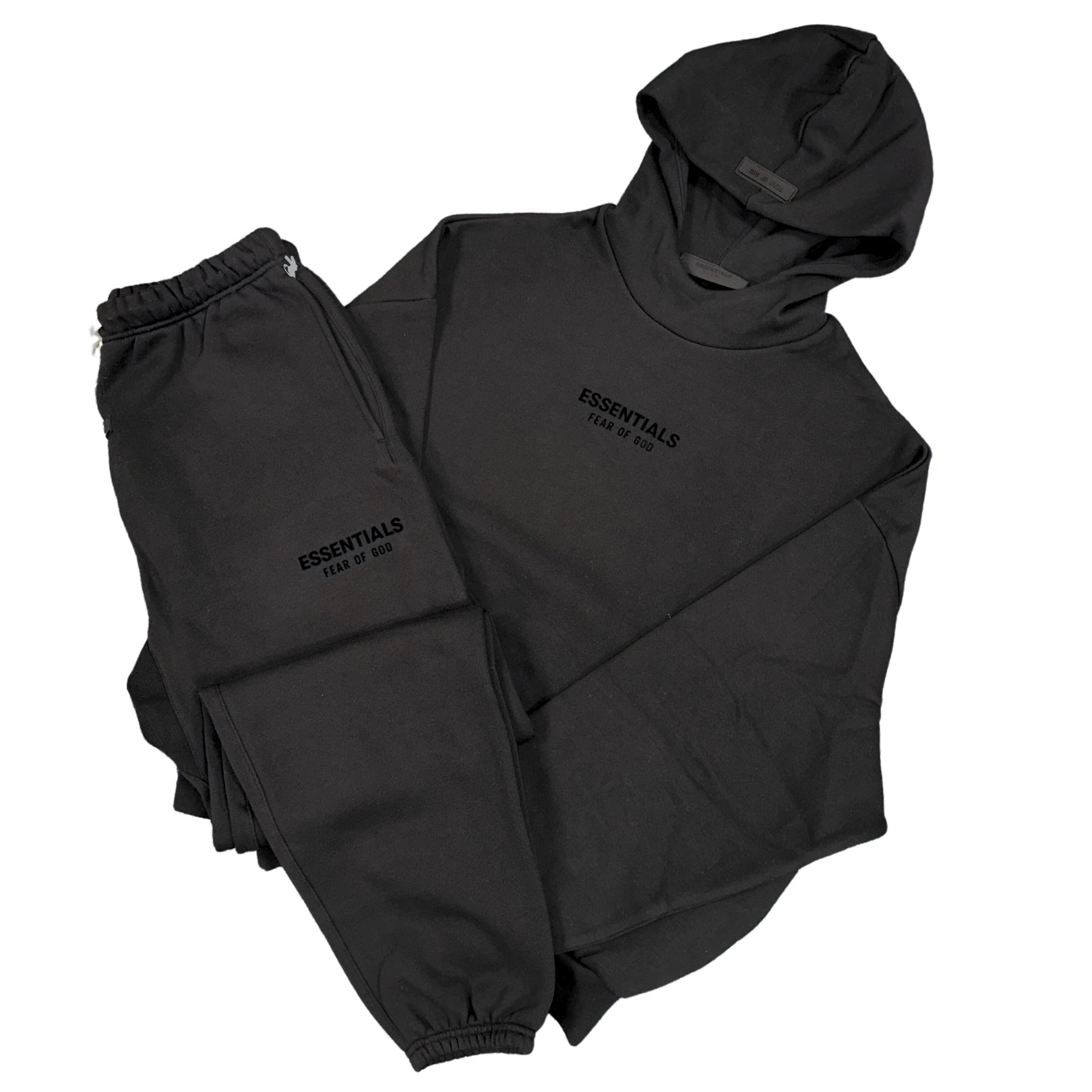 FEAR OF GOD ブラック スウェット FLEECE CREWNECK | ESSENTIALS FEAR OF GOD(エッセンシャルズ