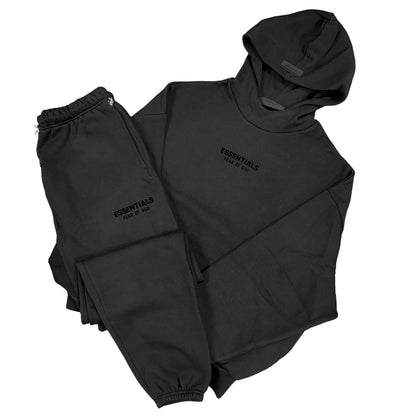 FEAR OF GOD ESSENTIALS JET BLACK TRACKSUIT (FW23)