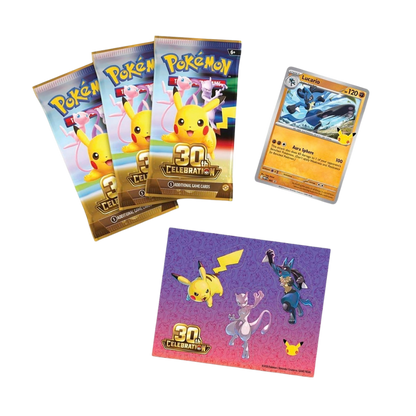 POKÉMON TCG 30TH CELEBRATION TECH STICKER COLLECTION (LUCARIO)