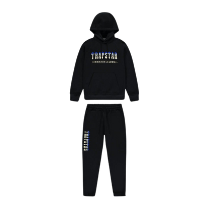 TRAPSTAR CHENILLE DECODED 2.0 HOODED TRACKSUIT - BLACK ICE EDITION - Hype Locker UK