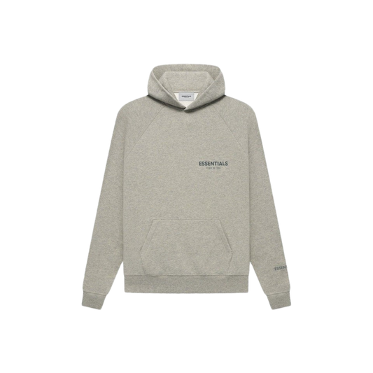 FEAR OF GOD ESSENTIALS HEATHER OATMEAL CORE COLLECTION HOODIE - Hype Locker UK